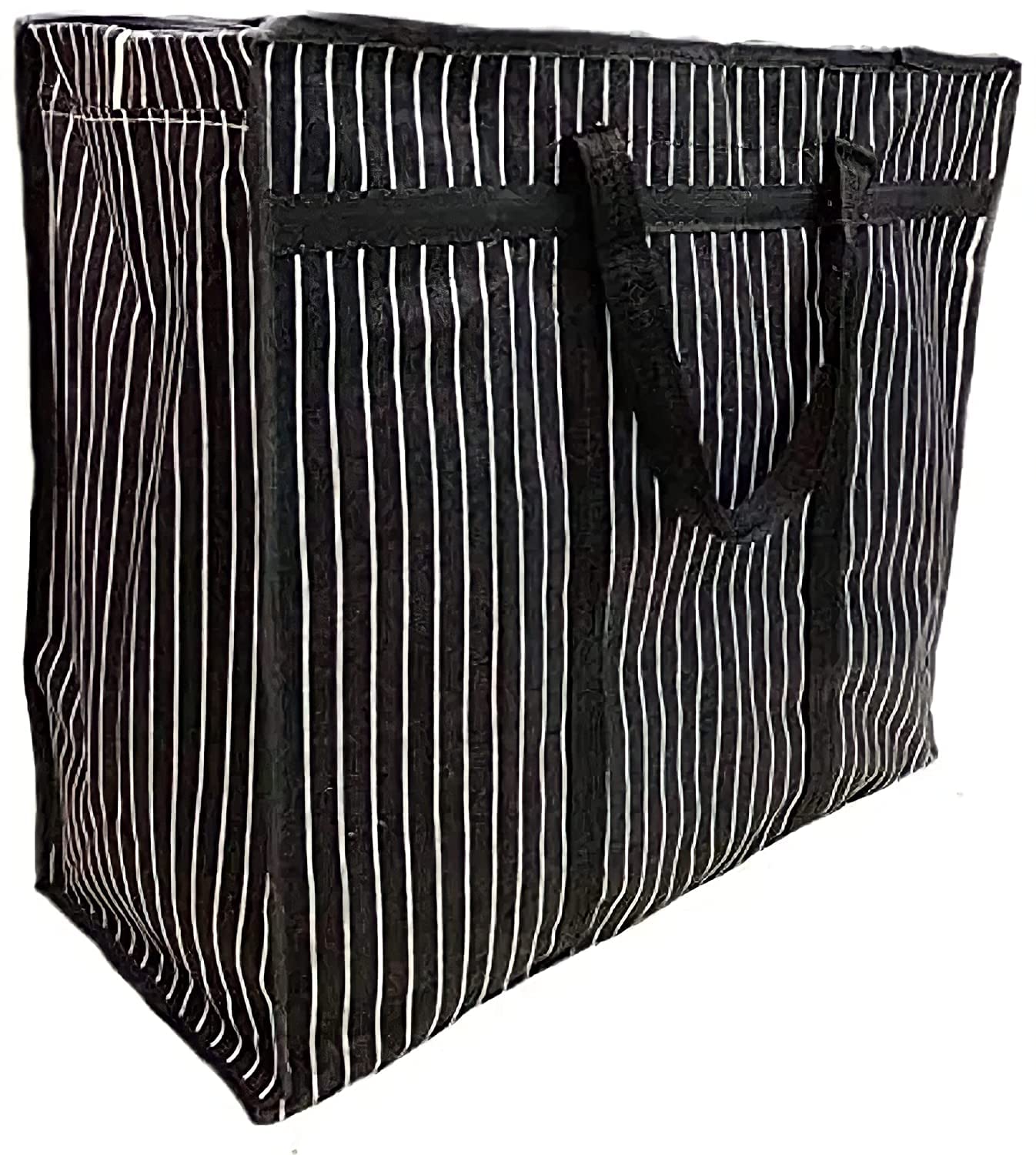 GIRLYZ Attire Extra Large Storage Reusable Canvas Shopper Bag w/Durable Zipper, Alternative to Moving Boxes, Packing Supplies, Organizer for Clothes, Blanket, College Dorm