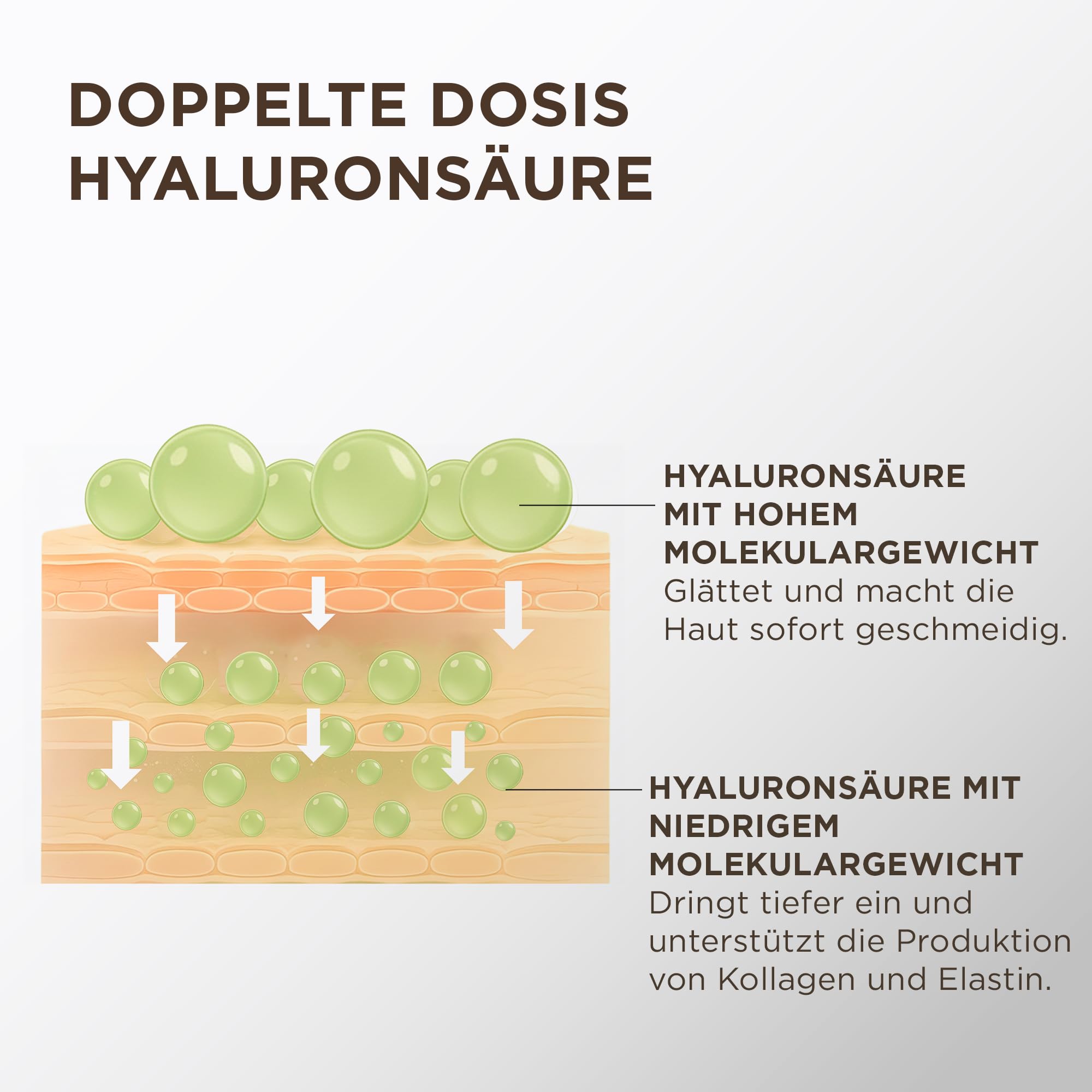 HUYGENS Hyaluron Serum Gesicht – Hyaluronsäure Konzentrat, Feuchtigkeitsspendend & Aufpolsternd mit 3% Booster – +49% mehr Feuchtigkeit nach 1 Std., 99% natürlich – 30 ml