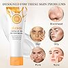 2PCS Orange Peeling Gel, Deep Exfoliating Cleanser for Face and Body, Facial Exfoliator with Orange Bubble Formula, Vitamin C Facial Scrub Gel, Smooth & Radiant Skin, Eliminate Dead Skin Cells