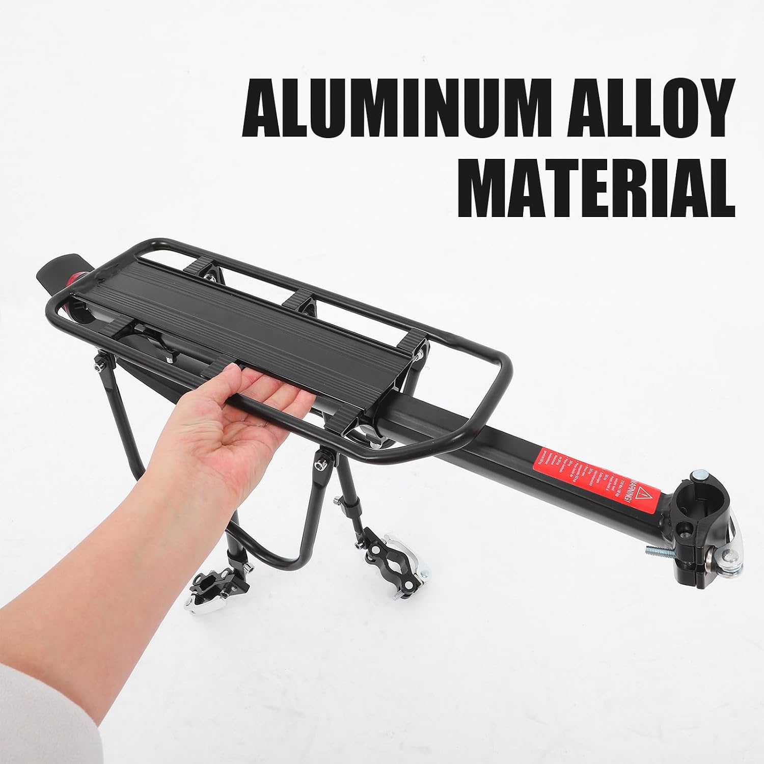 DOITOOL Bike and Mudguard Design Aluminum Alloy with Quick Release Rear Rack Sturdy Construction Cargo Carrier Rack for Mountain Bike and Bicycle for Travel and Excursions