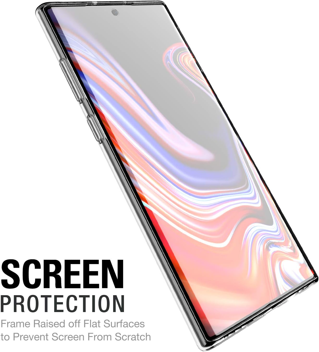 TOZO for Samsung Galaxy Note 10 Plus Case Premium Clear Soft TPU Gel Transparent Flexible Cover for Samsung Galaxy Note 10+ 5G Clear Gel