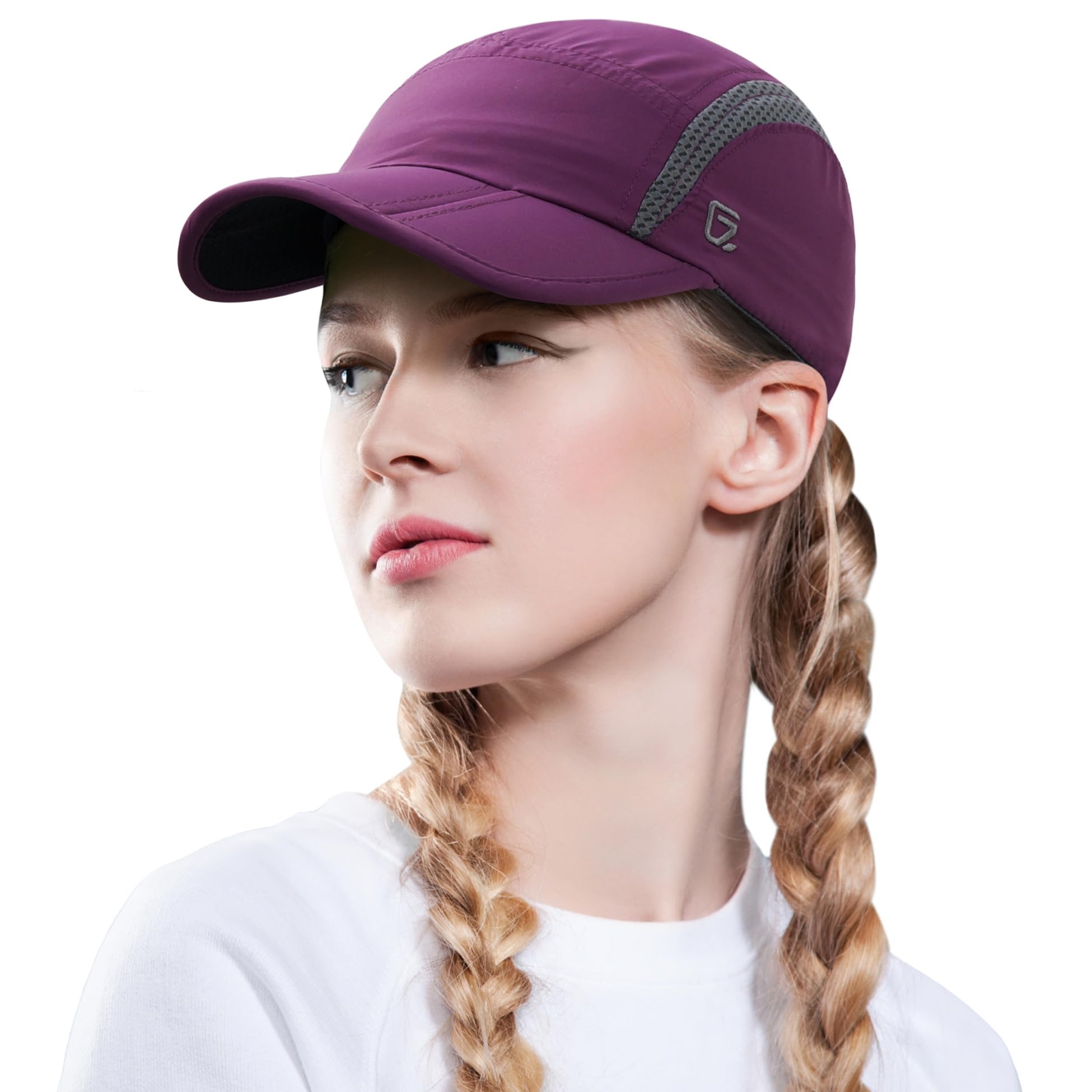 Women's UPF 50+ Foldable Light Cap Quick Dry Ultra-Thin Unstructured Running Hat