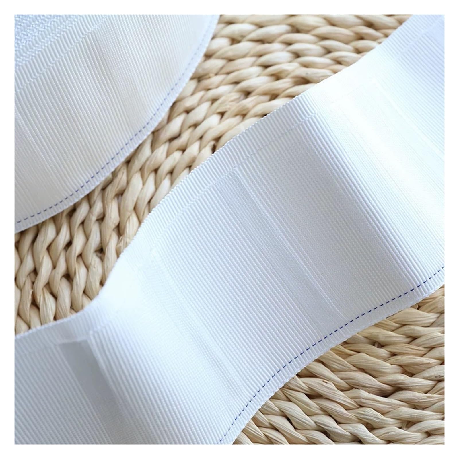 Rotolo Da 20 M Di Accessori for Nastri for Tende Crittografati Per tende | Gancio a quattro artigli Nastro in tessuto bianco Nastro for tende in cotone antietà