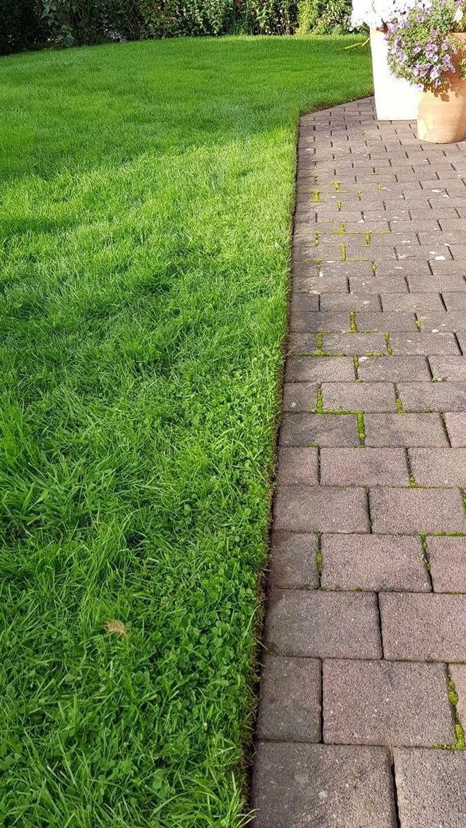 Praktischer Rasenkantenschneider mit korrosionsgeschütztem Stahlblatt, Gartenzubehör schneiden von Rasenkanten, passend - Made in Germany - Einzelteile in Deutschland gefertigt