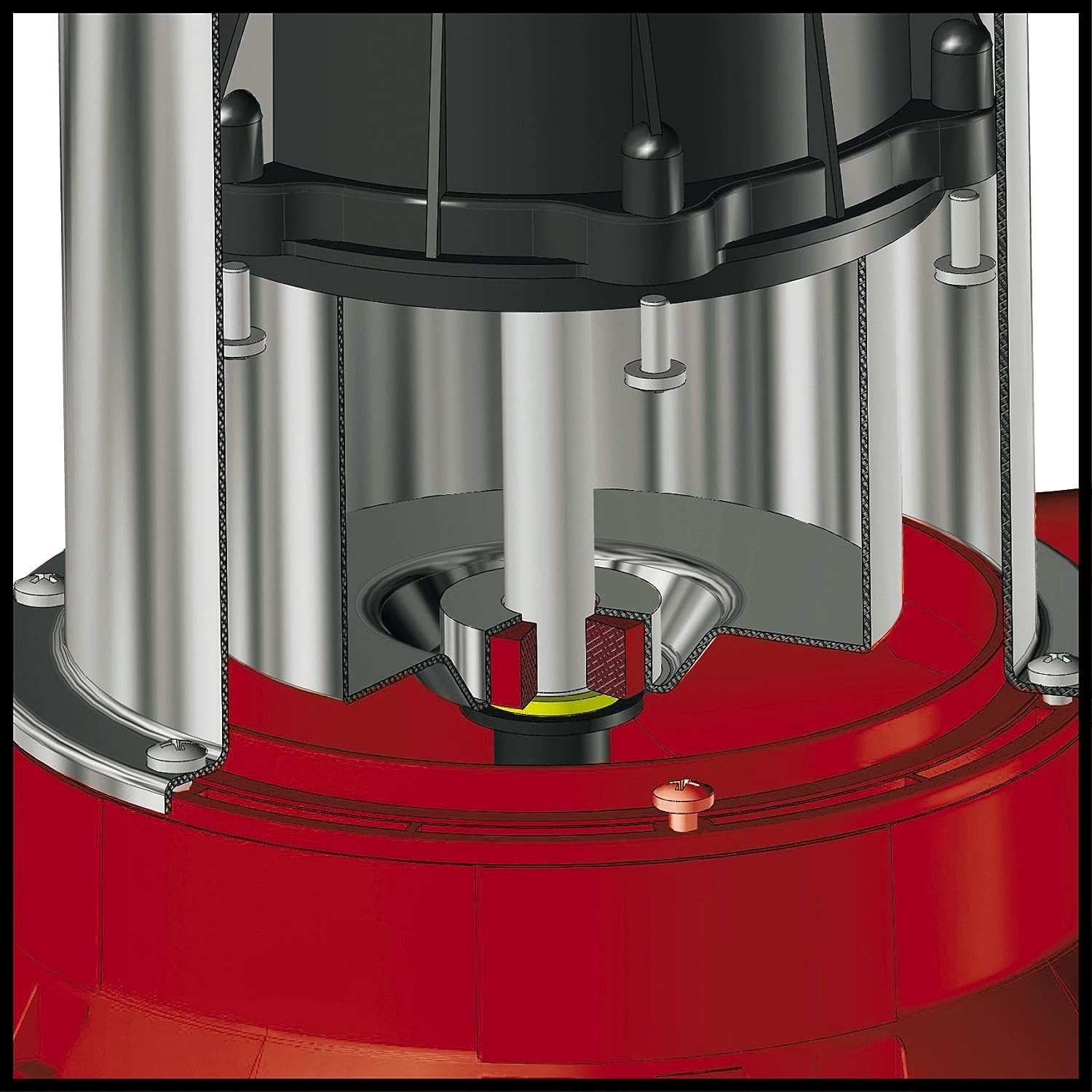 Einhell GC-PP 900 N Pompa di profondità (900 W, portata max 6000 L/h, prevalenza 32 m, immersione max 7m, 3 giranti)