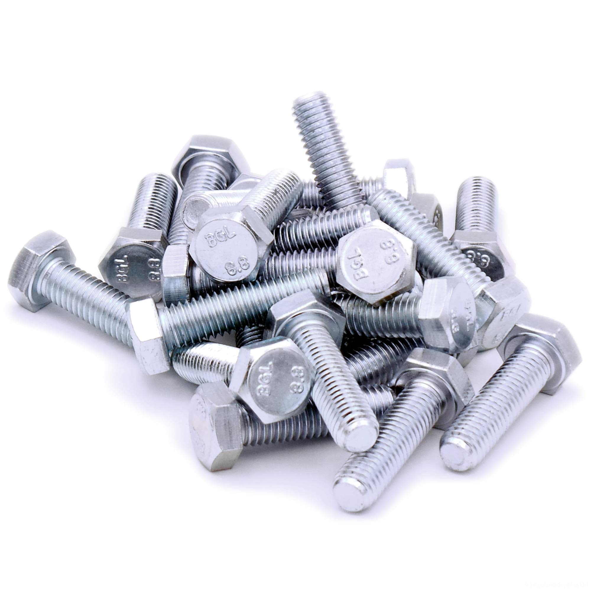 Viti A Testa Esagonale M8 X 55 Mm - 40 Pezzi In Acciaio Zincato, Filettatura Completa DIN 933 - Foto 7