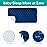 Waterproof Crib Mattress Protector Pad Cover 28 x 52, Anti Slip & Absorbent Waterproof Bed Pads for Standard Crib/Toddler Bed Quilted Machine Washable (Quilted Improved Thickness) Navy