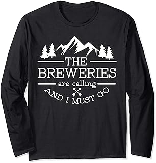 12 Bachelor Party Ideas Packed With Activities And Easy Planning 24 Craft Beer Tour Breweries are Calling and I Must Go Long Sleeve T-Shirt