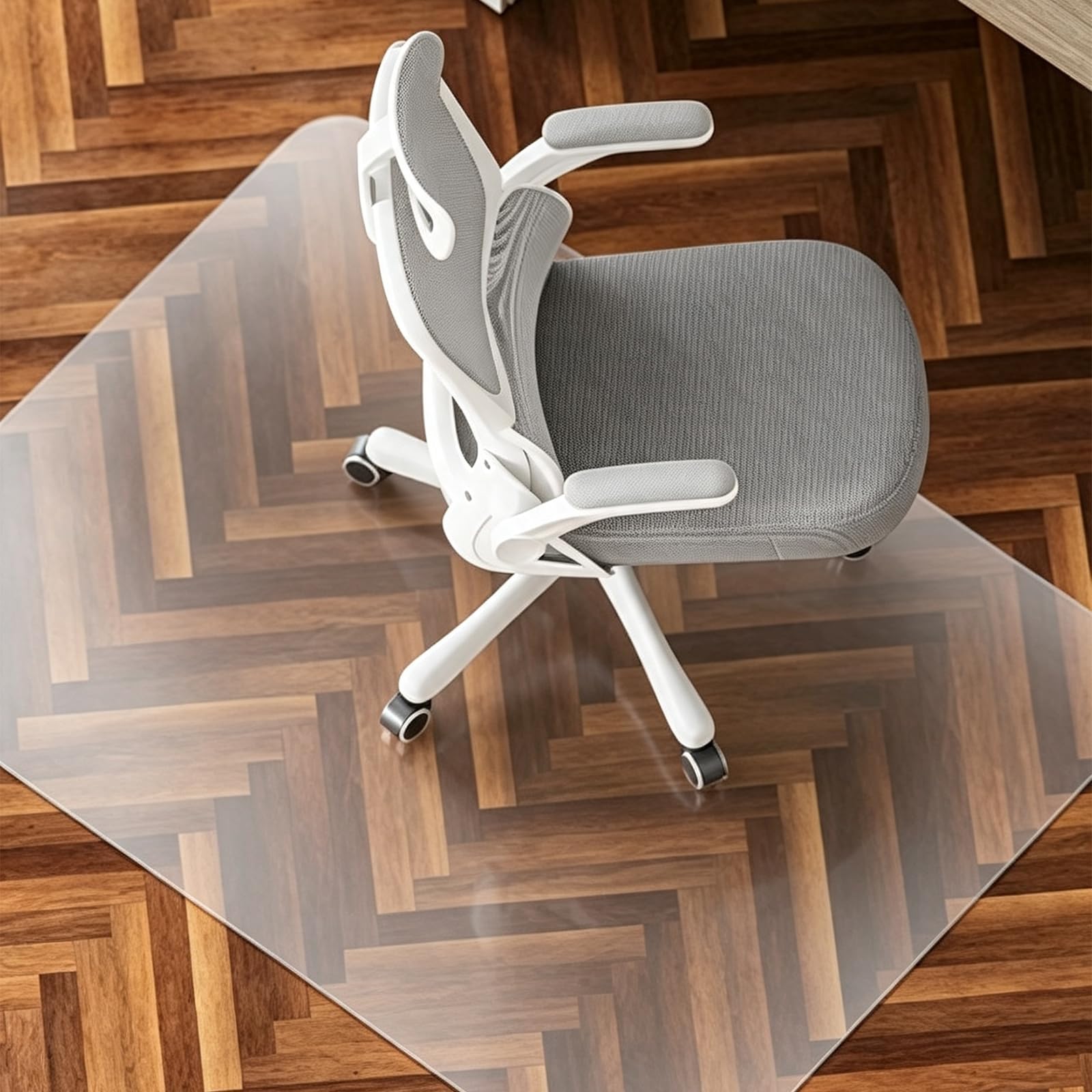 WASJOYE Office Chair Mat for Hard Floor, 90x120cm ChairMat