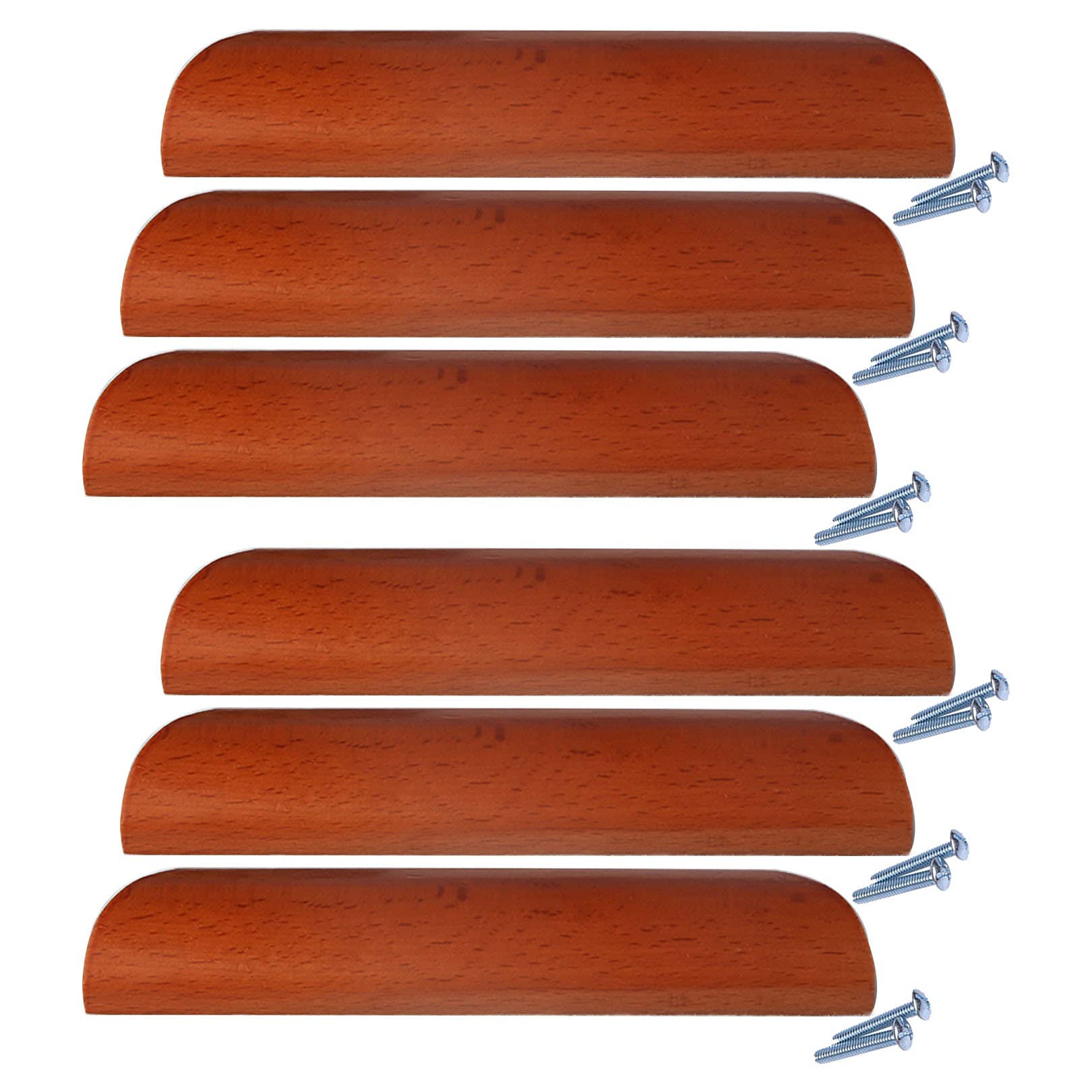 Poignée moderne en bois pour porte de meuble et placard de cuisine premium