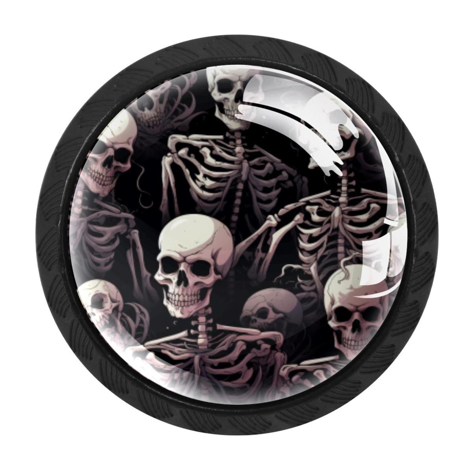 Chenzzzz Multicolored 08 Skeleton Cabinet Knobs 4 Pieces Drawer Kitchen Cabinets Dresser Cupboard Wardrobe Unique Pulls Handles
