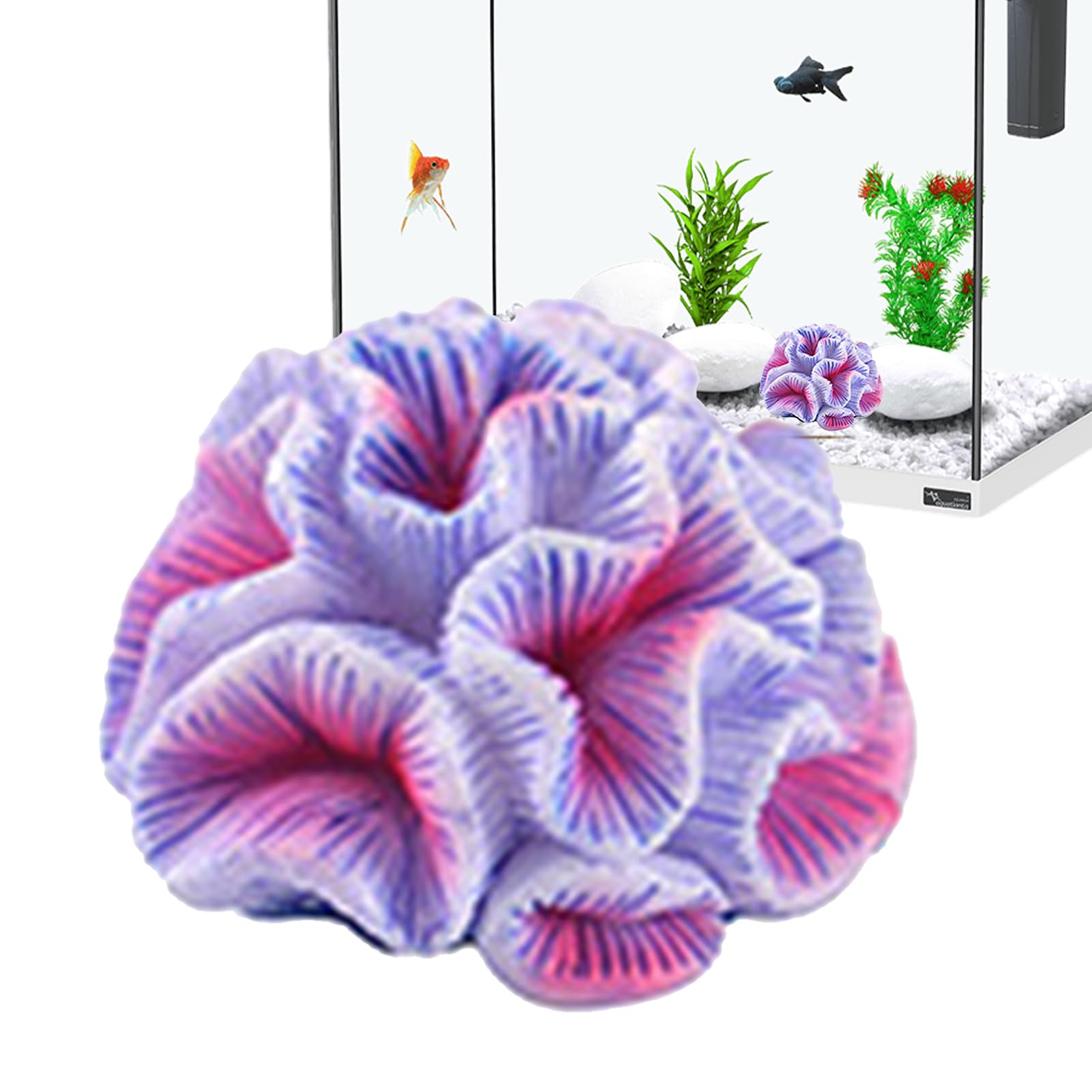 Corail de mer Artificiel pour travaux manuels, Petits coraux, décoration paysagère, décoration de Paysage pour Aquarium, Bureau, Terrarium d'animaux et