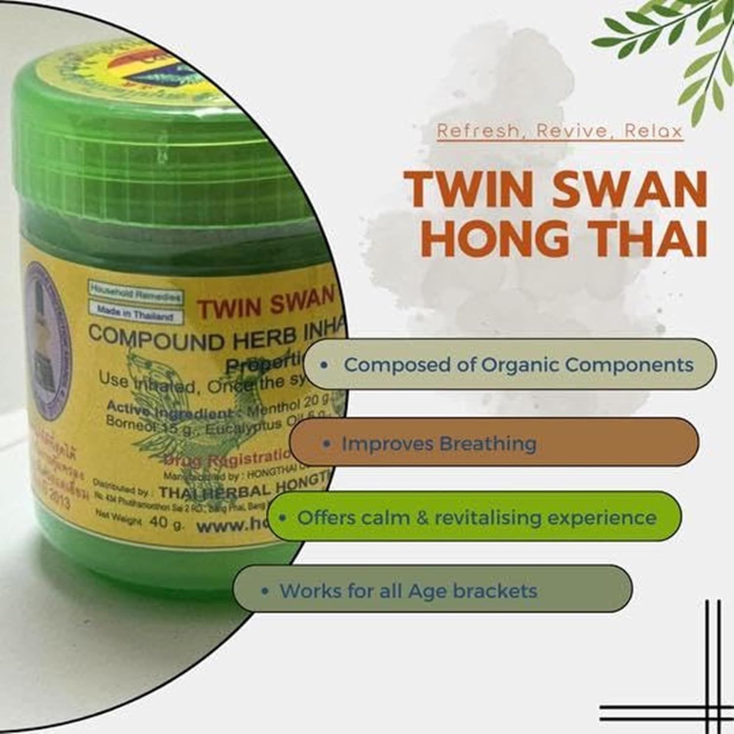 MICROUSB Compatible With Natural Sinus and Headache Remedy by Hong Thai Inhaler (Pack of 2) 9 71NbvSHJWGL. SL1500