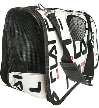 KittuPet? Shoulder Hanging Bag Pet Carrier | Dog Carrier | Cat Carrier - Breathable Barrel Printed Sling Outdoor Travelling Bag (Size - Medium, Design - Dustar)