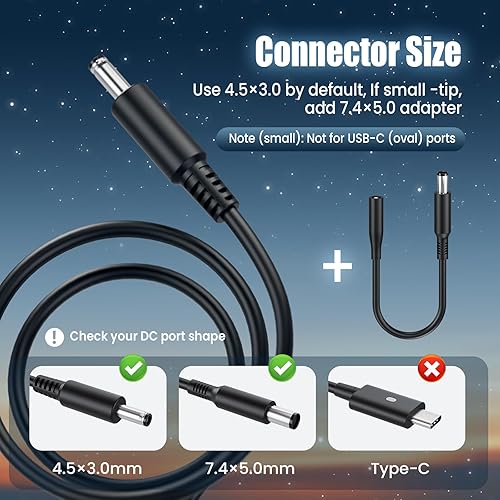 Miniatura 2 de Adaptador de CA de 90 W para laptop Dell Inspiron 17 1750 1764 1705 1720 1721 1737 1747 Dell Vostro 3500 3500n 3550 3550n 3555 3560 3700n 3700n