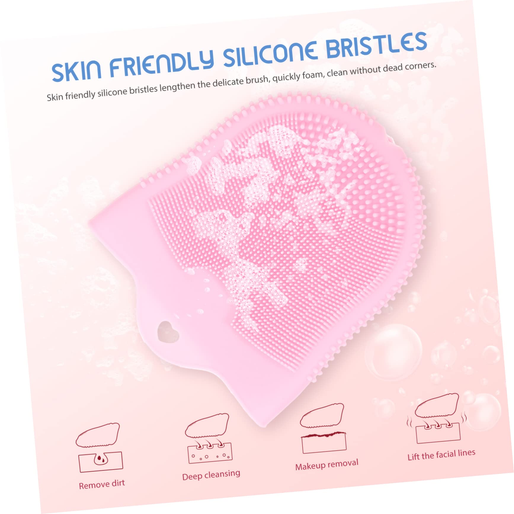Healeved 5stücke Silikon Gesichtsreinigungsbürste Weiche Tragbare Gesichtsreinigungsbürste Mit Massagefunktion Für Sanfte Peeling-anwendungen Und Tägliche Hautpflege