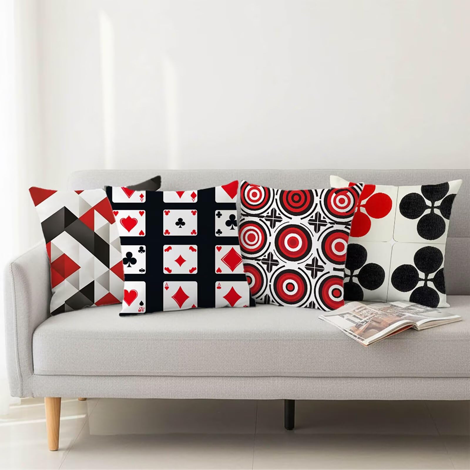 Kissenbezug 65 x 65 Outdoor Kissenbezug 65 x 65cm Doppelseitiger Druck Modern Deko Sofakissen Bezug Einfachheit Kopfkissen Bezug für Frühling Sofa Bett Deko, Geschenke für Frauen (Samt) BZ-15765