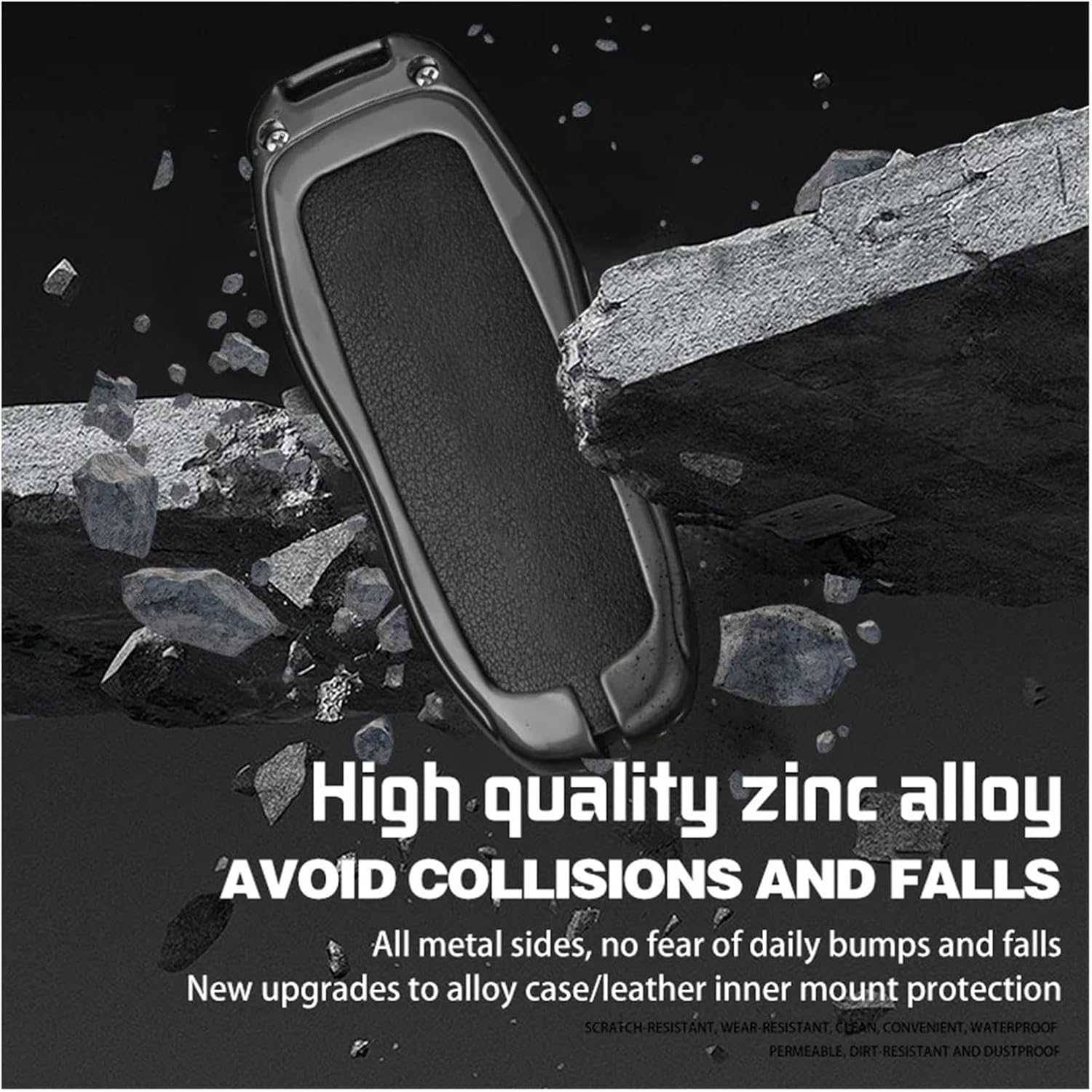 ボクスター ケイマン パナメーラ カイエン マカン 718/911 タイカン カーキーケース カバー キーチェーン(A-Gun bl