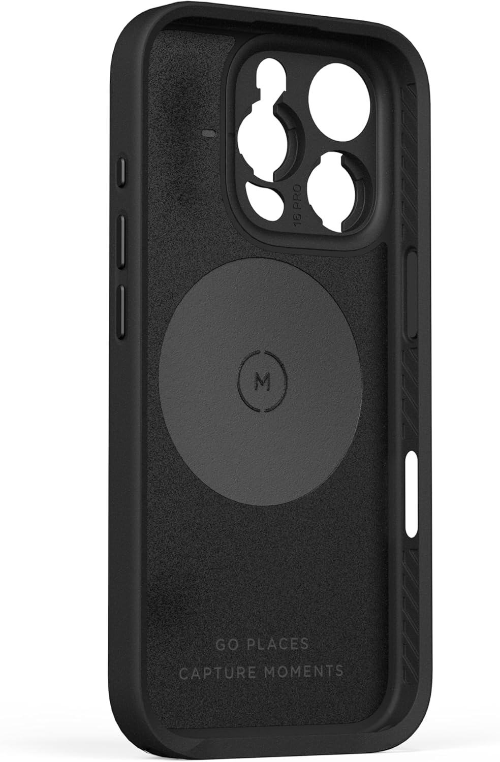 Moment Camera Case for iPhone 16 (All Models) – MagSafe Compatible, Attach QuickLock Filters & T-Series Lenses [Black, iPhone 16 Pro]