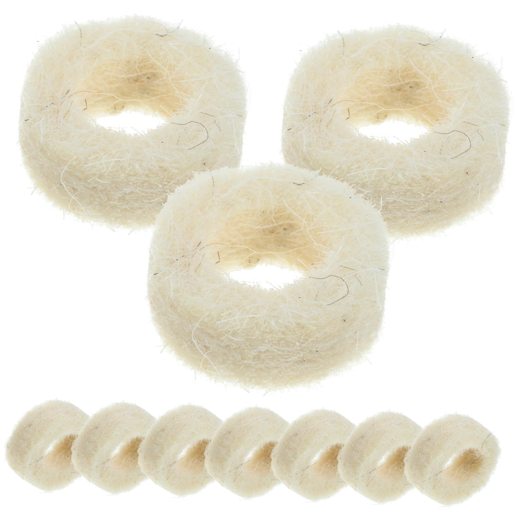 SEWACC 100pcs Wool Felt Washer Replacement Round Washers for Guitar Bolts and Terminals Compact and Lightweight Wide Applicati