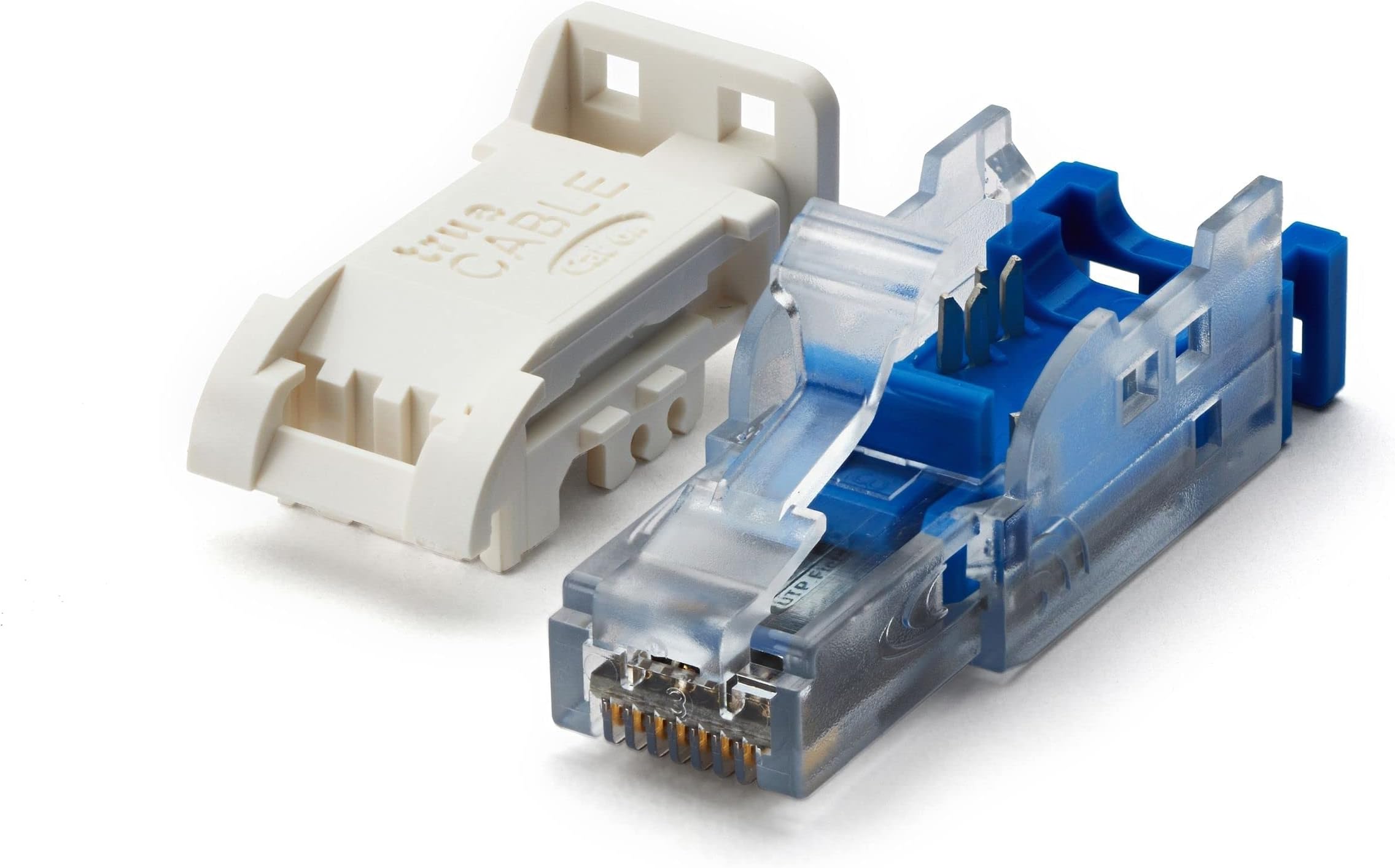 Cat6A Toolless Field Termination Plug, Unshielded UTP, PoE++ 4PPoE, Tool-Free, RJ45 Modular Connector, 10Gb, 23-26AWG, TAA Compliant, ANSI/TIA, ISO/IEC, CE & UL Listed, 12-Pack