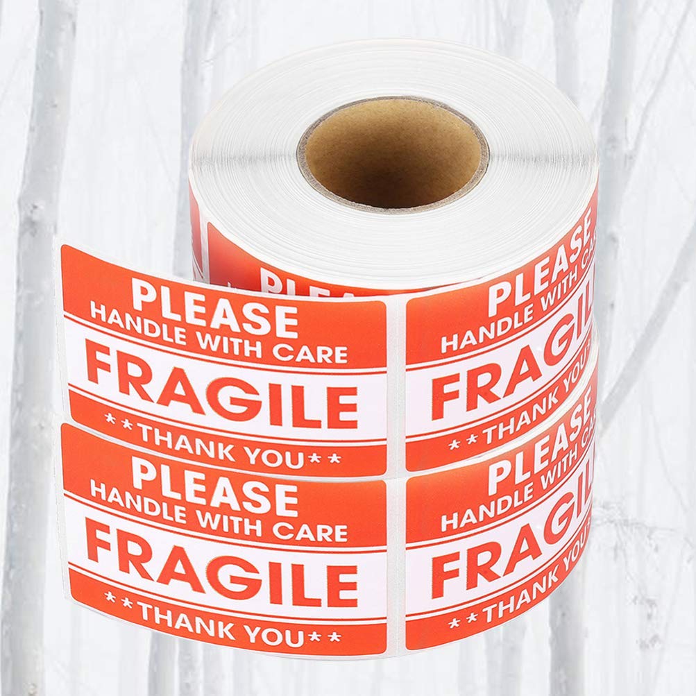 Autocollant D'avertissement Fragile 2 Rouleaux Adhésifs