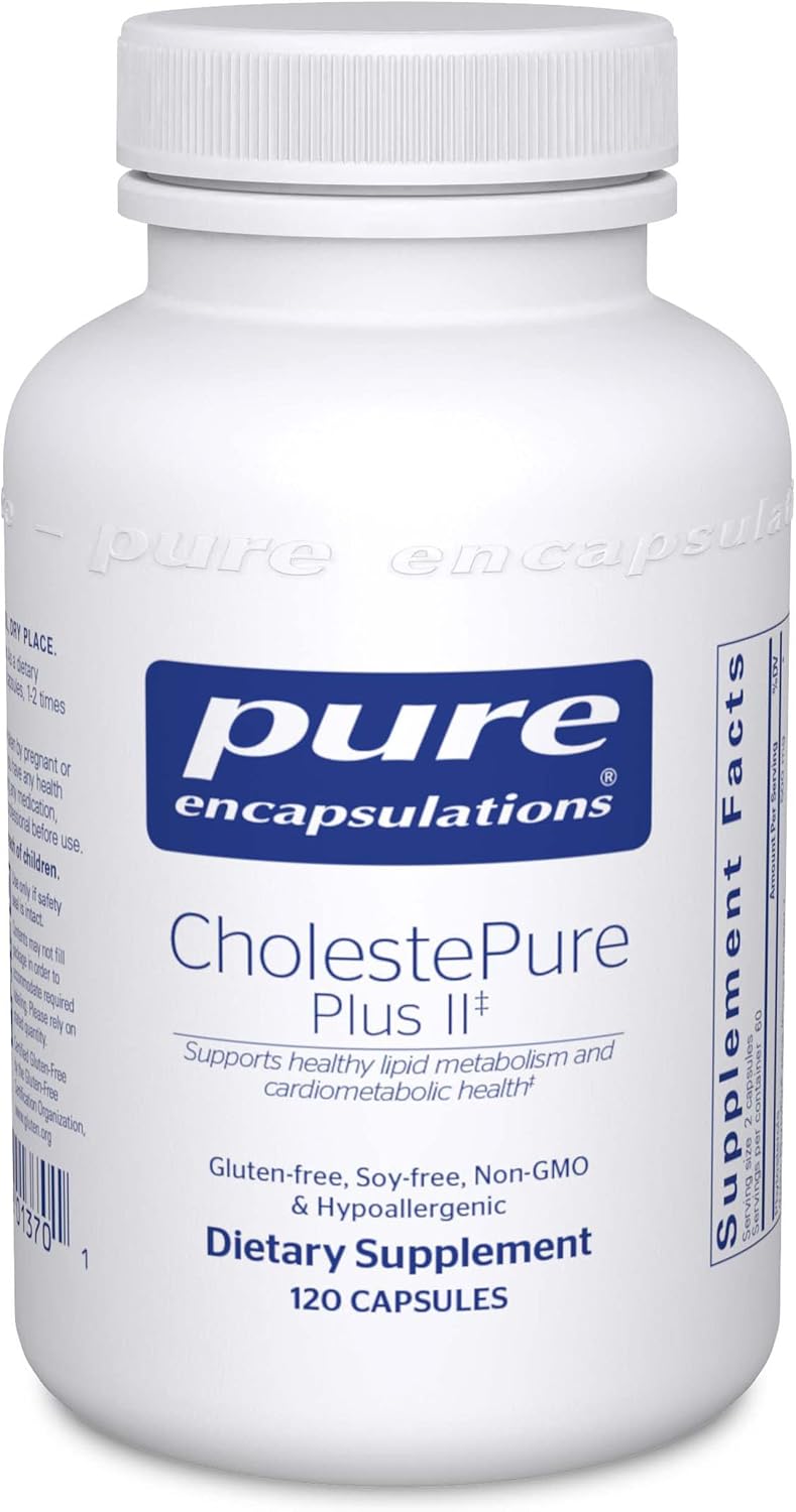 Pure Encapsulations CholestePure Plus II | Phytosterol, Berberine and Flavonoid-Rich Bergamot Extract to Support Healthy Lipid Metabolism and Cardiometabolic Health | 120 Capsules