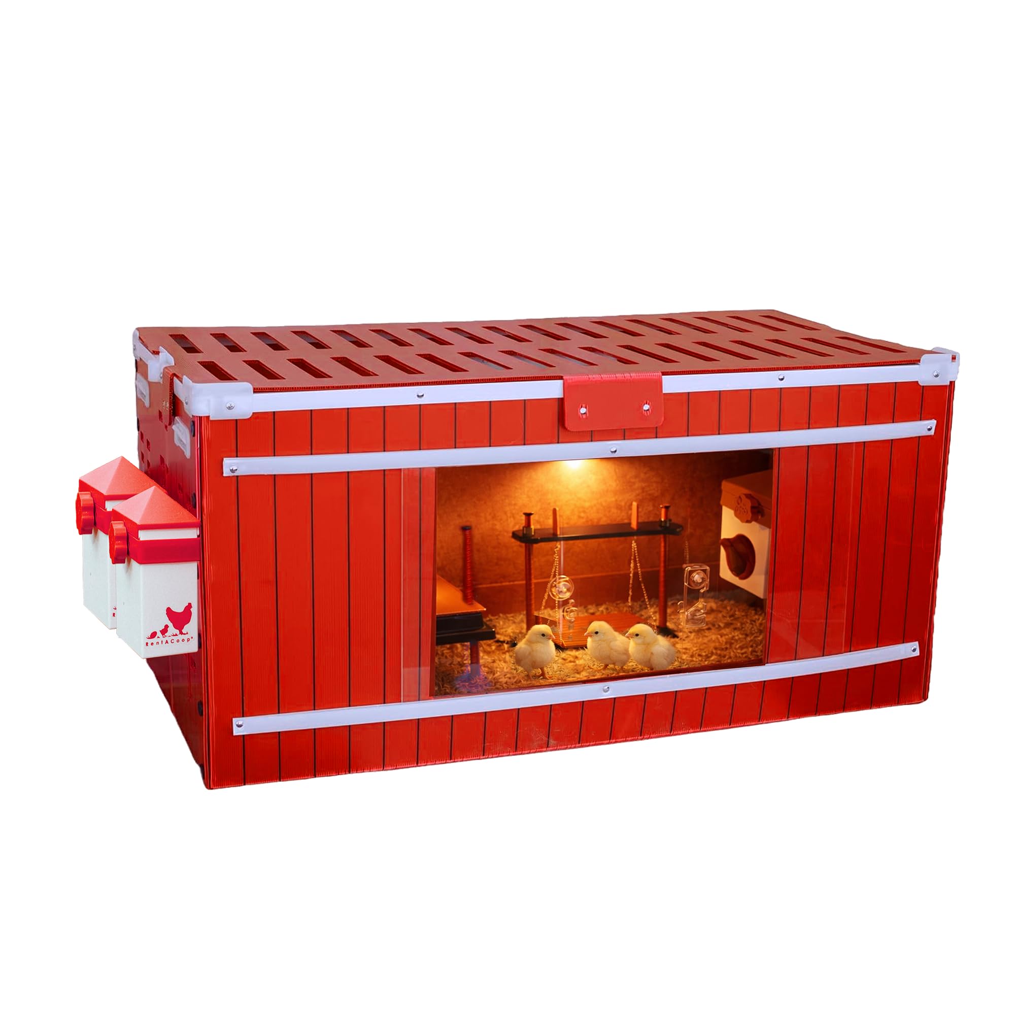 RentACoop Big Red Barn Chick Brooder Set