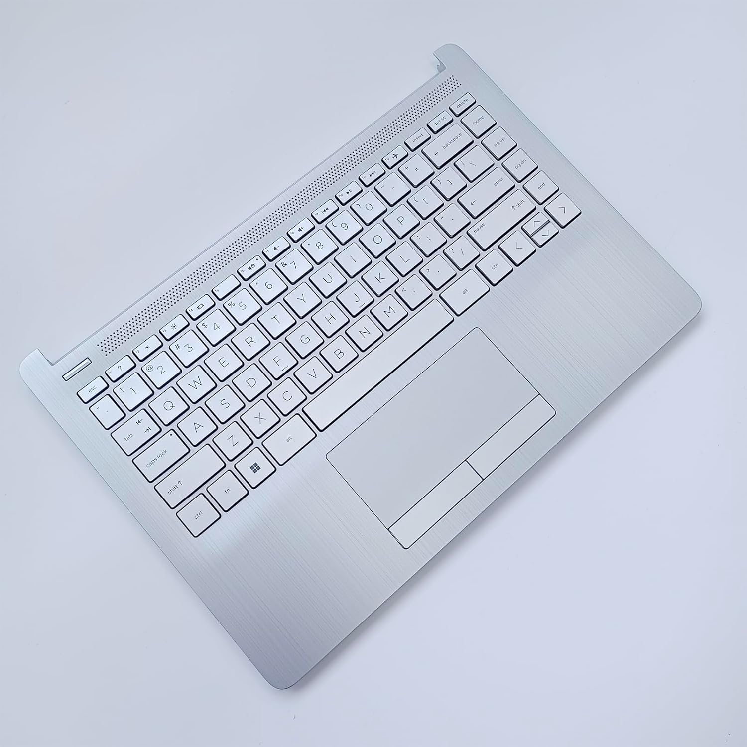 Replacement Laptop Palmrest Upper Case Non-Backlit Keyboard Touchpad Assembly Part for HP Pavilion 14-CF 14-DK L48648-001