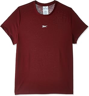 Reebok ID Train Supremium Short Sleeve T-Shirt for Women, Large, Maroon