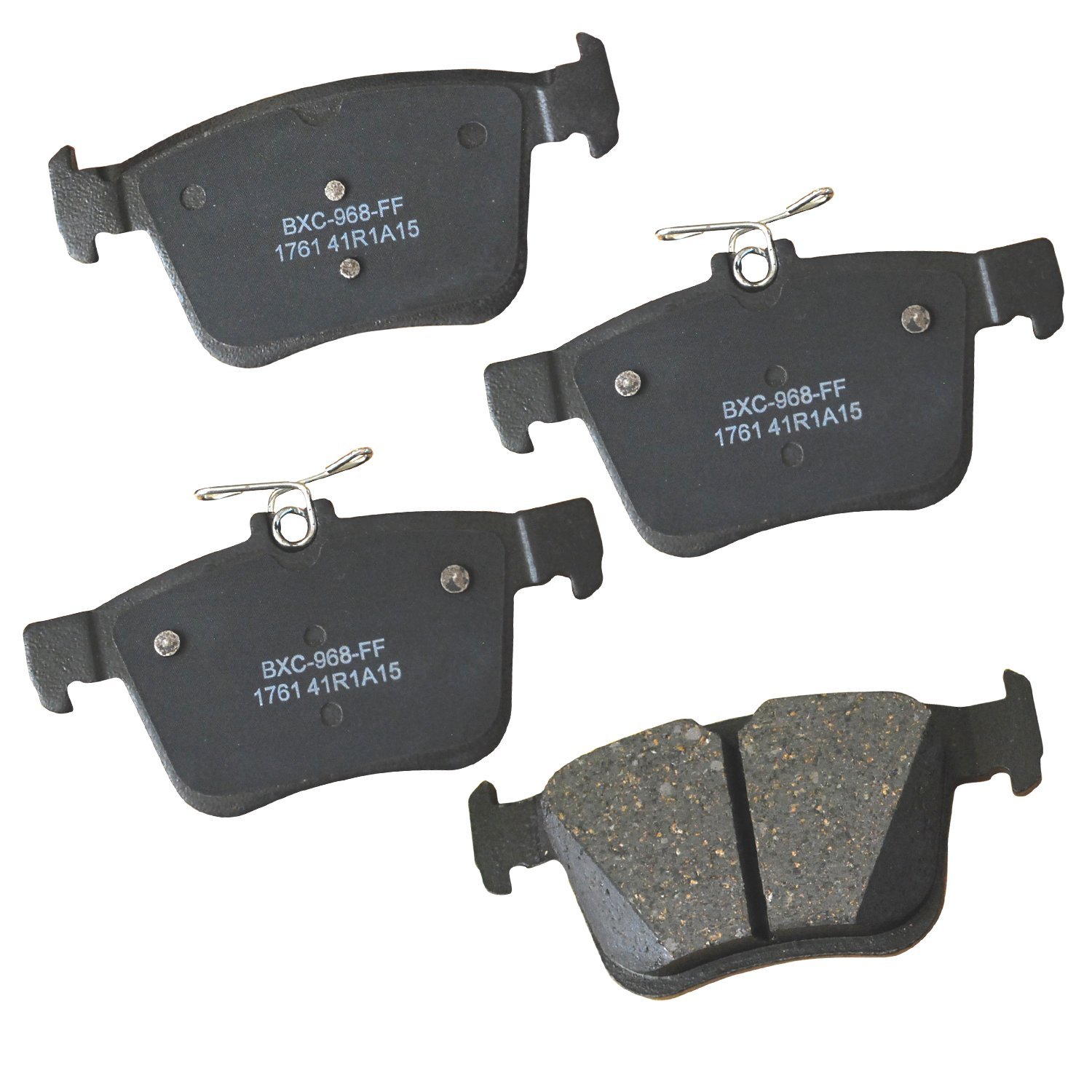 Bendix Premium SBC1761 Ceramic Rear Brake Pads for Audi A3,Quattro,Sportback e-tron,Q2,Q3,RS3,S3,TT,RS TTS MG GT,Seat Ateca,Leon,Tarraco,Arteon,Atlas,Cross Sport,e-Golf,R,Jetta,Taos,Teramont,Tiguan