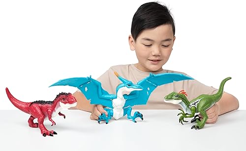 Miniatura 6 de Robo Alive Dino Action T-Rex de ZURU - Juguetes de dinosaurio, acción de mordida real, sonido realista de rugidos, juguete robótico interactivo para