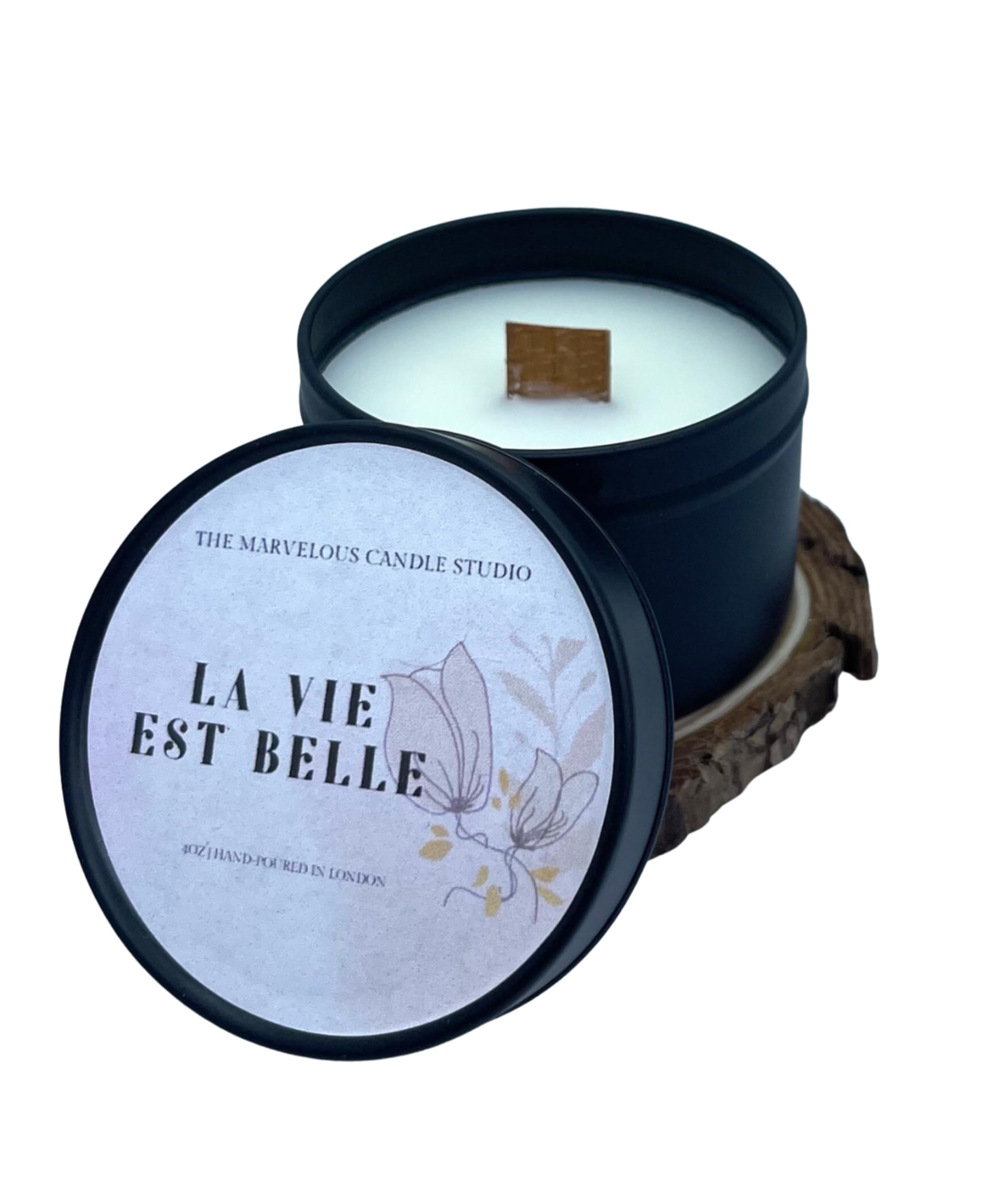 La Vie Est Belle | Floral Bouquet | Relaxing Candle | Vegan Luxury Scented Candle | Handmade | Feminine Smell | Summer Smell | 4oz