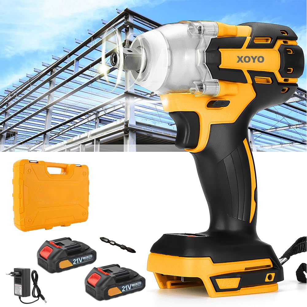 Cordless Impact Wrench Kit with (25 pcs) Accessories aark series | 2x21V Batteries | Max Torque 400Nm (295ft-lbs) | High Rotation Electric Impact wrench 2 Speed | Brushless Motor-image-38