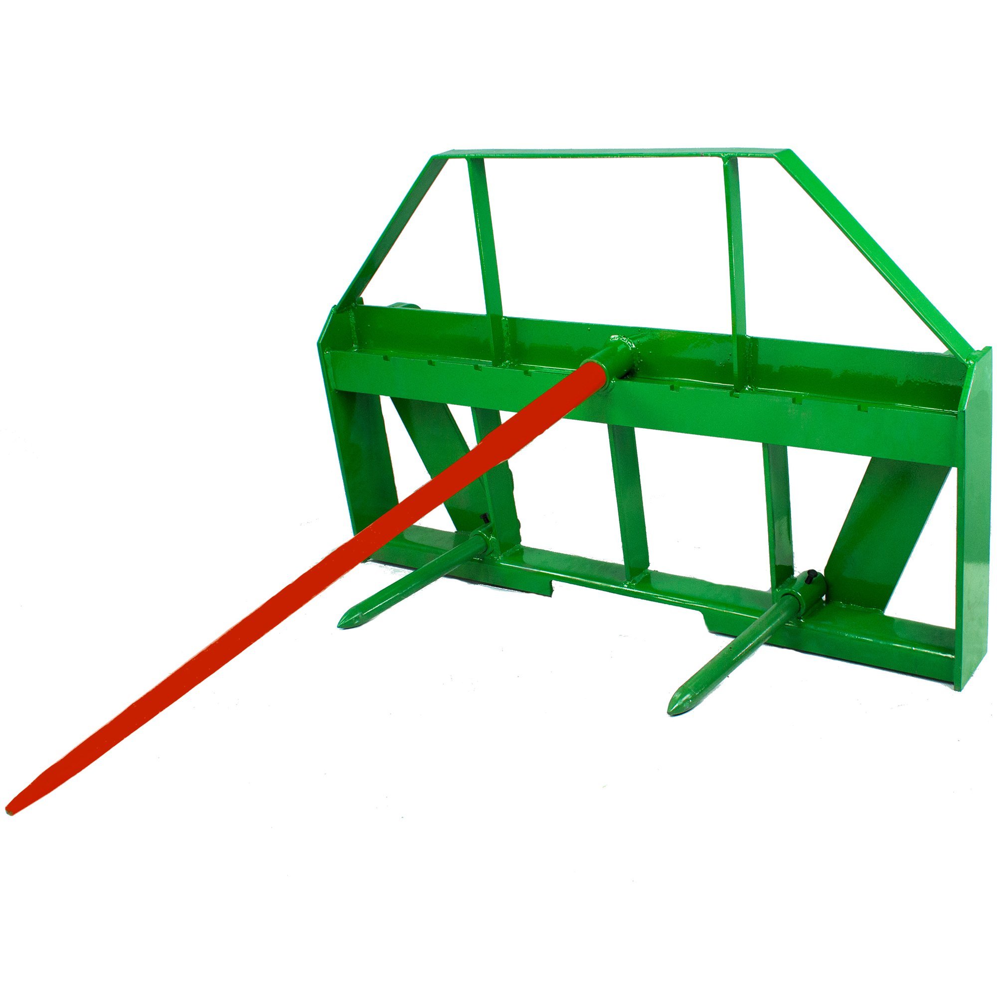 Titan AttachmentsStandard Series Global Euro Pallet Fork Frame Fits John Deere Style Tractors, Optional Pallet Fork Blades, Hay Spear Sleeves Included, 2" Receiver Hitch, Rated 4,000 LB