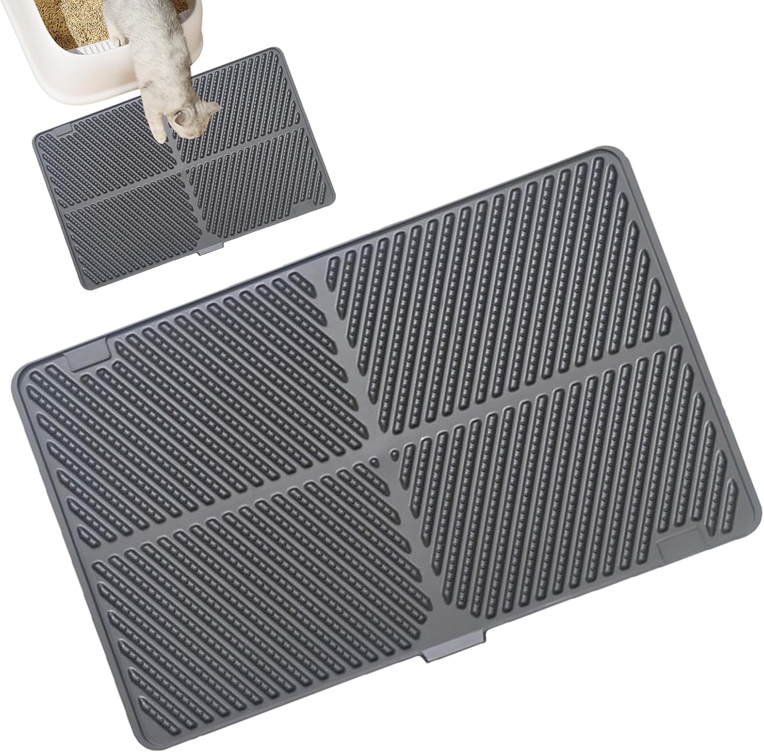 Katzenklo Matte,Katzenstreu Teppich Kitten Zubehör – Wasserdicht Faltbare Übergroße Matte Kitten Zubehör Für Katzennapf Wohnung Innenraum Wohnzimmer Katzenklo Matte,Katzenstreu Teppich Kitten Zubehör – Wasserdicht Faltbare Übergroße Matte Kitten Zubehör Für Katzennapf Wohnung Innenraum Wohnzimmer