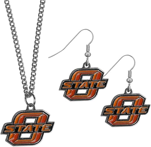 Vista 26 de Siskiyou Sports NCAA unisex-adult Dangle Earrings and Chain Necklace Set