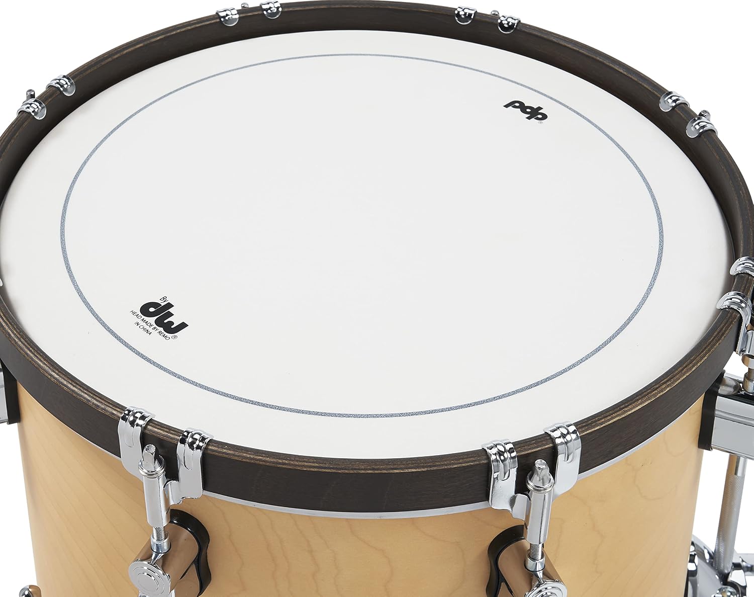 PDP Concept Classic 3-Piece Shell Pack with 24" Kick, Natural with Walnut Stain Wood Hoops