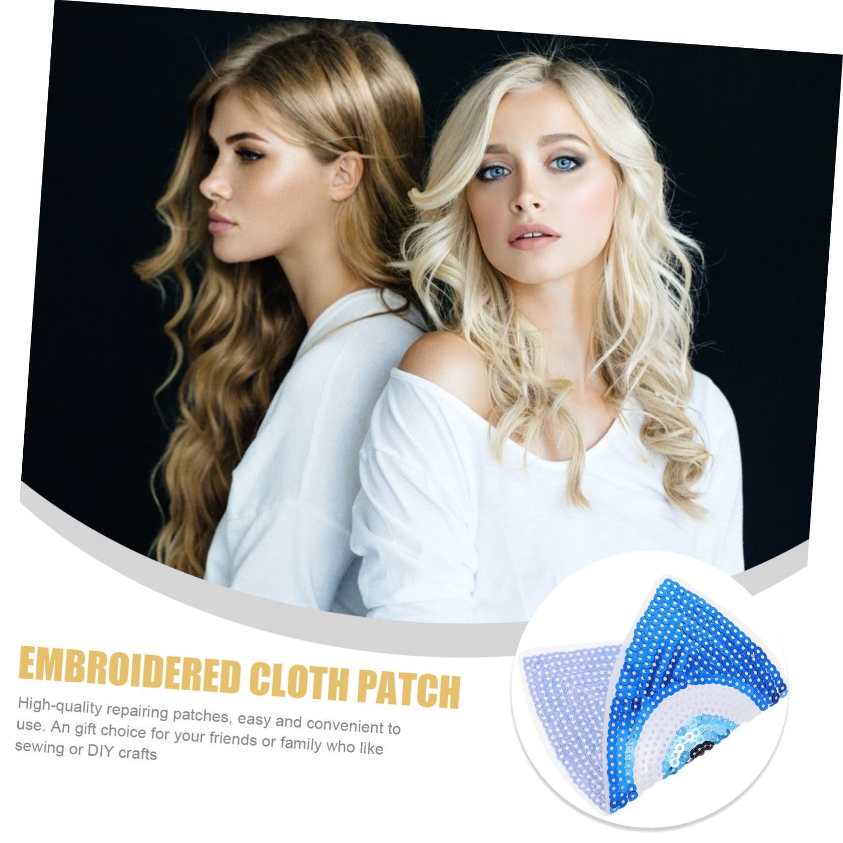 ARTIBETTER Parche De Ropa Con Lentejuelas Pack Para Diy Accesorios De Costura Y Reparación De Para Decorar Ropa Y Accesorios 5 Piezas X 8