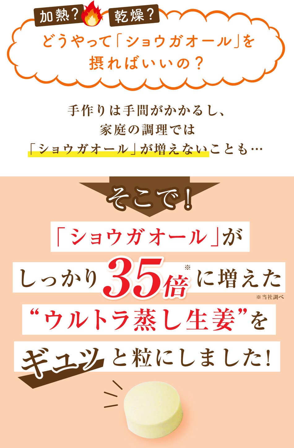 Amazon | naconaベジチャージ しょうが（120粒入） しょうが粒 サプリ 