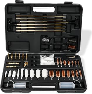 XKV Universal Gun Cleaning Kit for Caliber Pistol Rifle Handgun Shotgun Hunting Cleaning Kit with Universal Accessories & Mat Portable Case Gifts for Men