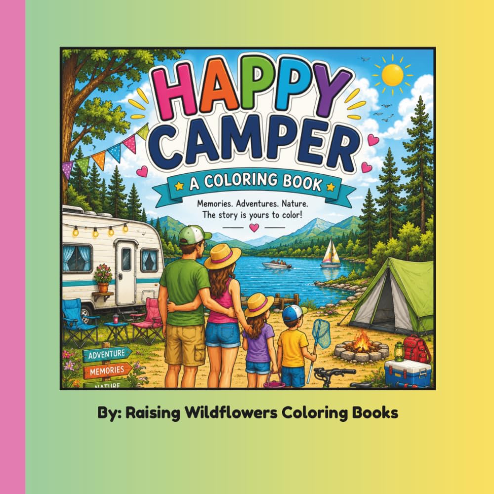 Happy Camper - Color Your Adventure: Create Memories in Every Color