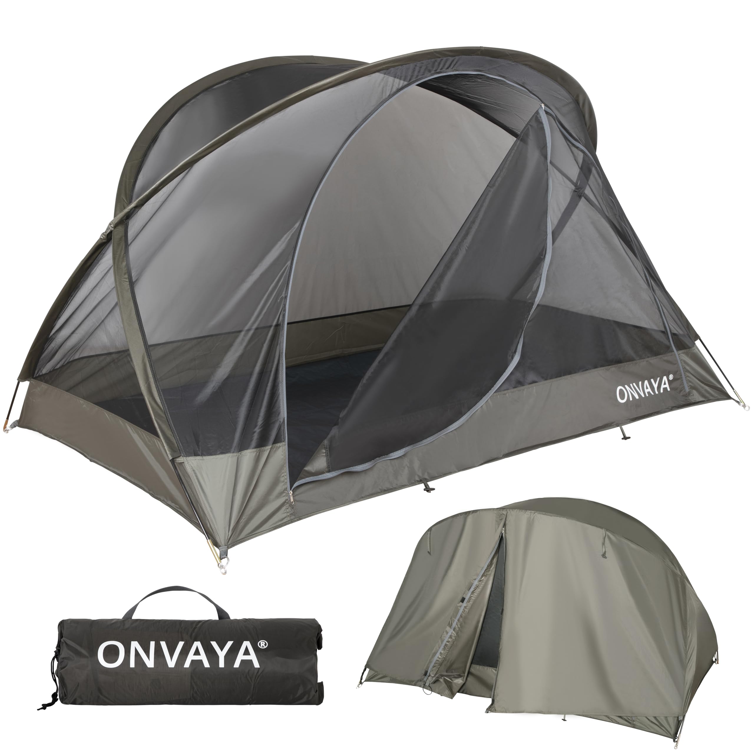 ONVAYA® Insektenschutzzelt ǀ für 2 Personen ǀ einfacher Aufbau ǀ Moskitonetz für Camping, Terrasse oder Park