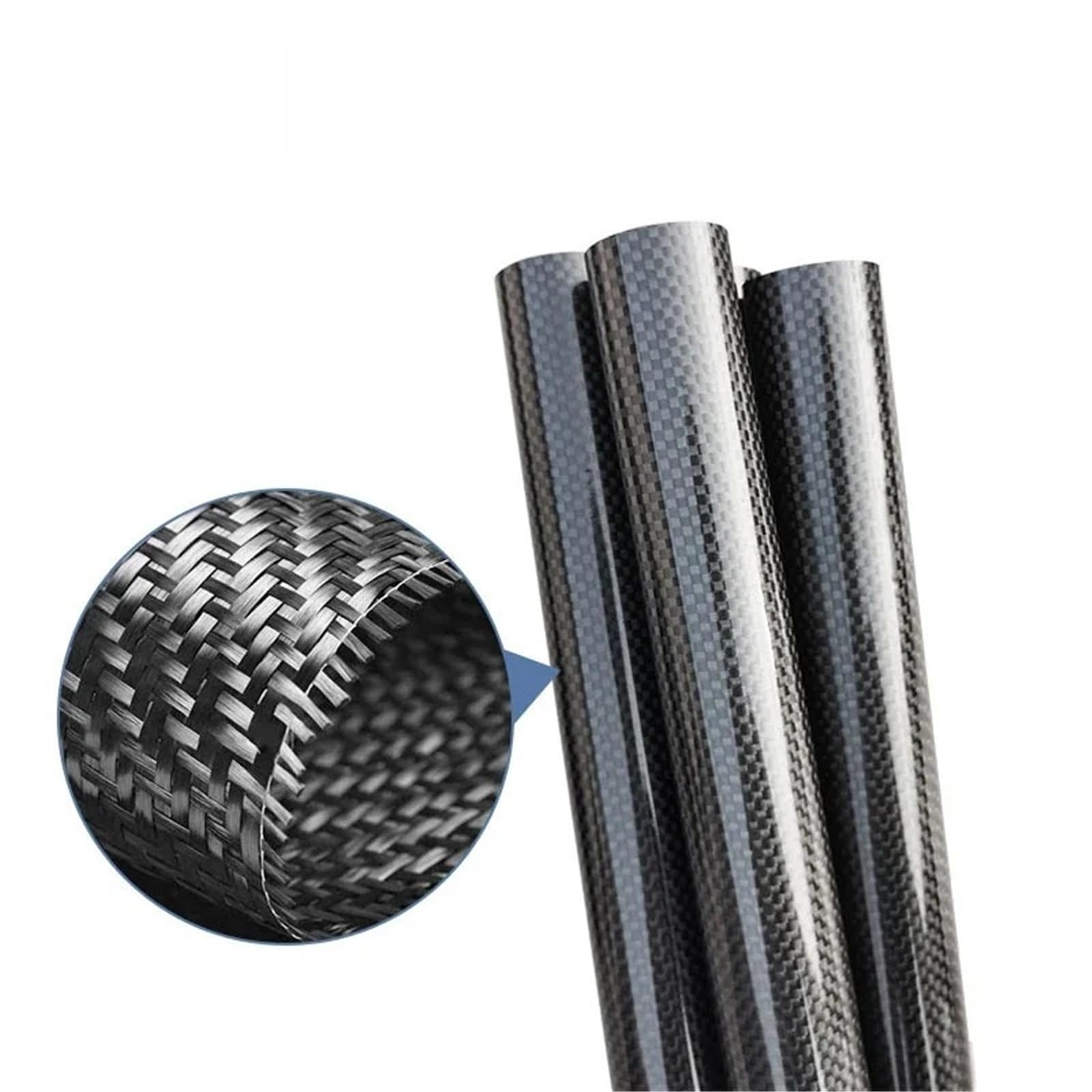 Tubo De Fibra De Carbono Tubo de fibra de carbono | Longitud: 500 mm, Grosor de la pared: 0,5 mm, Calibre: 5 mm-41 mm Accesorios for modelos de aviones(41x40x500mm 2pcs)