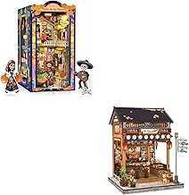 CUTEBEE Book Nook Kit - DIY Dollhouse for Adults, Miniature House to Build, 3D Wooden Puzzle Booknook Kit, Bookshelf&Home Decor,