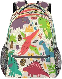 Mochilas para adolescentes, meninas, meninos, dinossauros, animais, mochila de viagem para mulheres e homens, bolsas para livros florestais, mochilas para faculdade, mochilas para laptop de trabalho, mochila resistente à água para caminhadas, Multicor, Medium