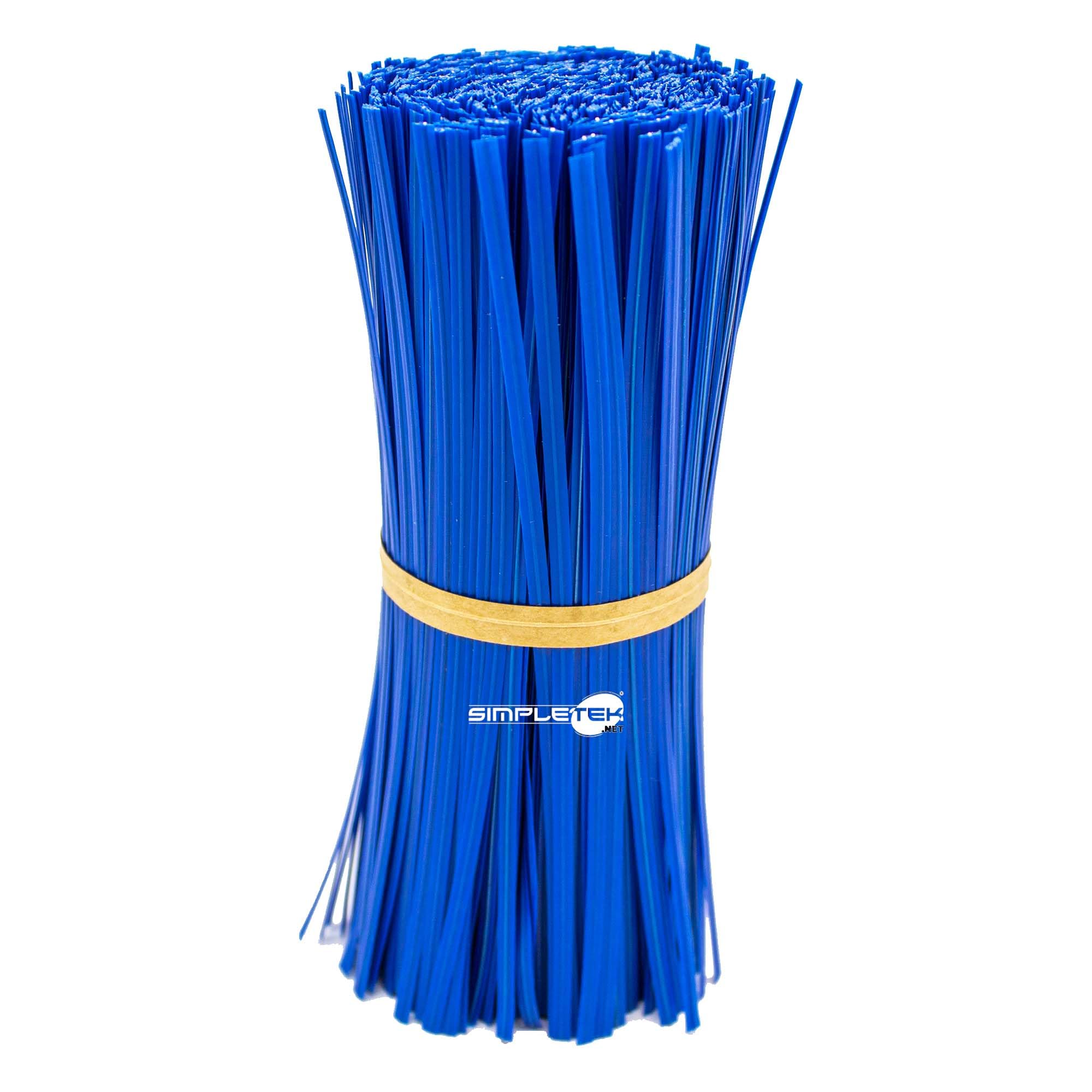 Attaches de câble en plastique bleu 15cm SIMPLETEK pour serrage rapide