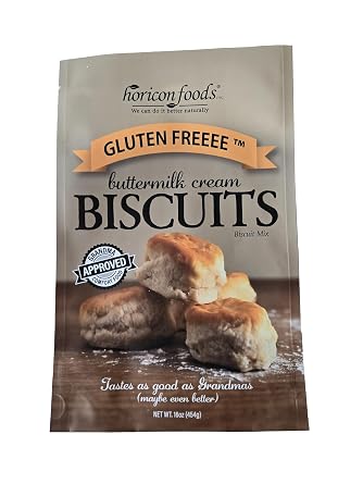 Glutenfreeee Gluten Free Buttermilk Cream Biscuit Mix, 16 Ounce - Delicious, Breakthrough Recipe, Just Like Grandmas but No Gluten, Easy to Bake, Homemade Flavor, Non-GMO, Celiac Friendly