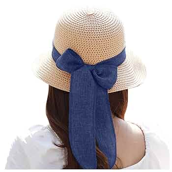 Cappello Paglia Donna Tesa Larga - Pieghevole Con Fiocco, Protezione UV - Foto 11