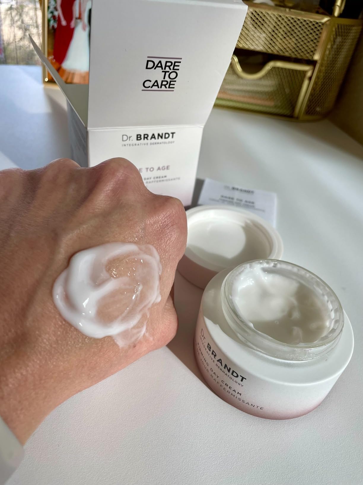 Dr. Brandt Skincare Dr. Brandt Dare to Age Firming Day Cream - Collagen-Boosting Moisturizer - Fragrance Promotes Relaxation & Self-Confidence - 1.7 oz